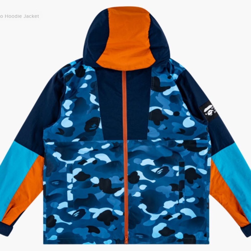 Bathing Ape Gradation Camo Hoodie Jacket - Size L